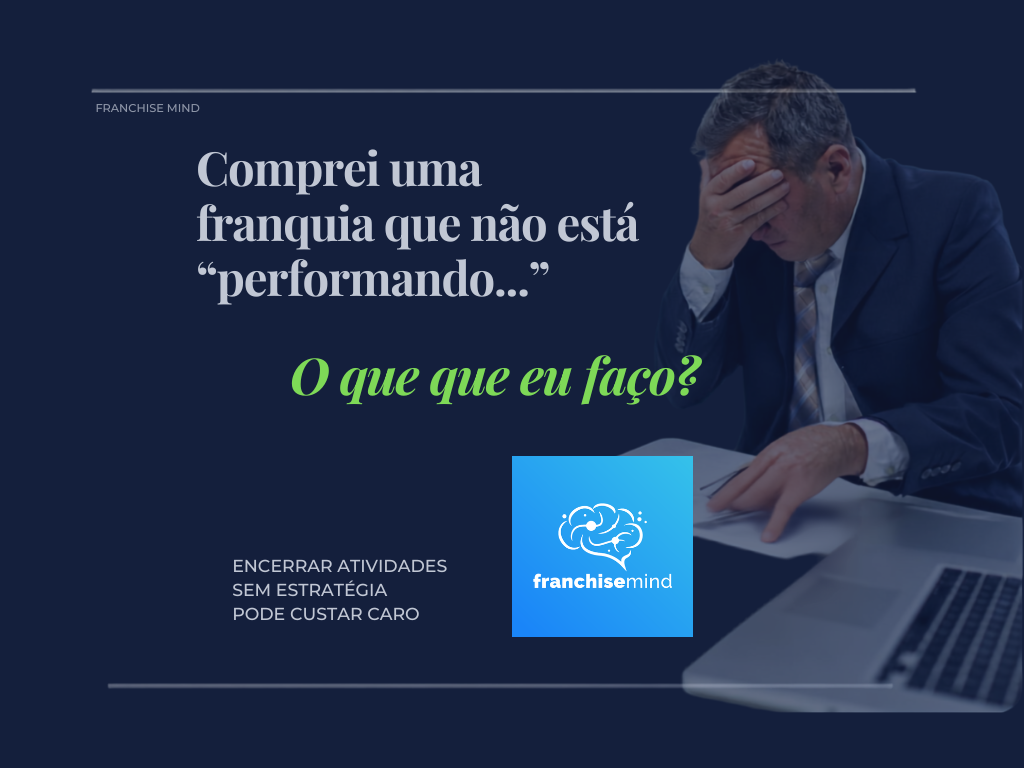 Comprei uma franquia que não está performando: o que fazer antes de tomar qualquer decisão. Investir em uma franquia é, para muitosempreendedores, a forma mais segura de entrar no mundo dos negócios com um modelo já testado, suporte contínuo e processos estruturados. No entanto, quando a unidade não performa como esperado, o sonho rapidamente se transforma em ansiedade, frustração e risco financeiro.